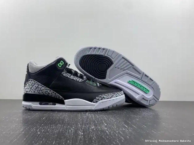 Official Maikesneakers Green Air Jordan Glow 3 CT8532-031 0528